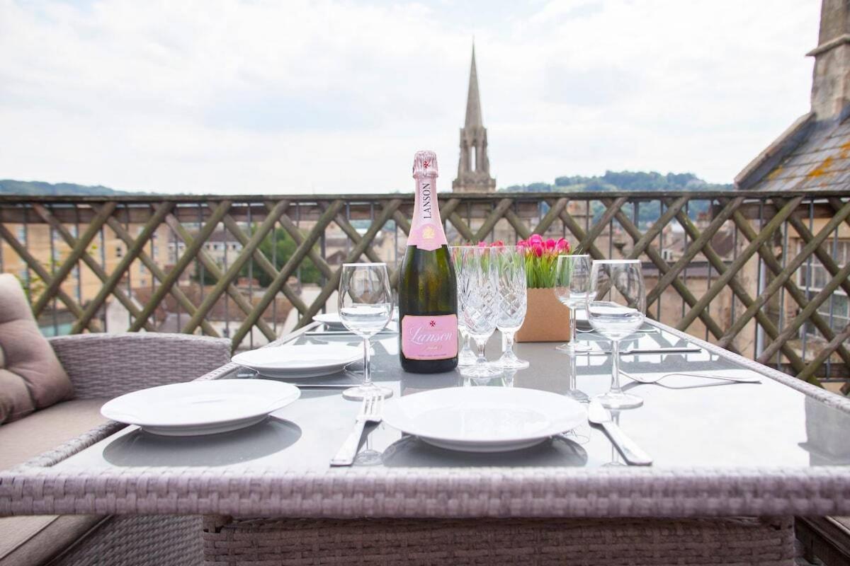The Roof Terrace Maisonette - City Centre Bath Dış mekan fotoğraf