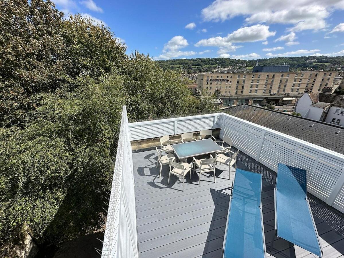 The Roof Terrace Maisonette - City Centre Bath Dış mekan fotoğraf
