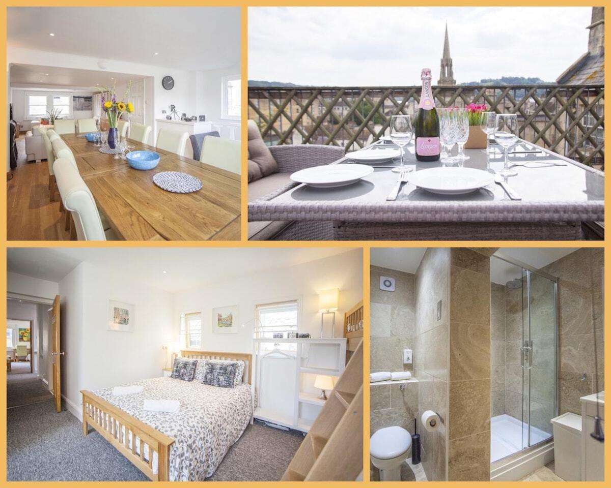 The Roof Terrace Maisonette - City Centre Bath Dış mekan fotoğraf
